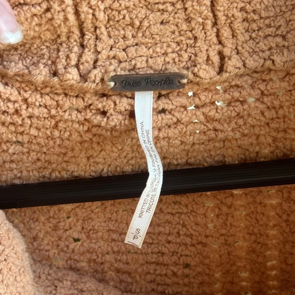 Free People Be Yours Cowl Neck Pullover Sweater in Soft Brown | Small Petite - Picture 3 of 9